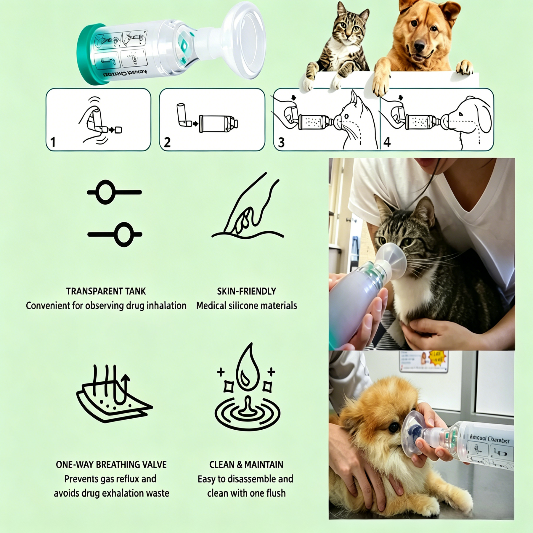 Unser Unternehmen hat mit der Massenproduktion von veterinärmedizinischen Aerosolkammern begonnen und wir erhalten kontinuierlich Bestellungen aus dem In- und Ausland.